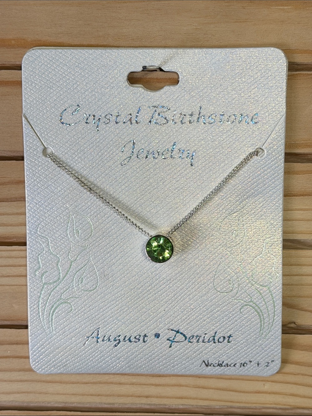 August Peridot Silver Necklace